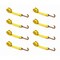 Tie 4 Safe 2" x 10' Lasso Strap w/ Mini J Hook for Towing Wrecker Trailer Tie Down Yellow, 8PK TWS65-5210-J-Y-8 - alternate 1